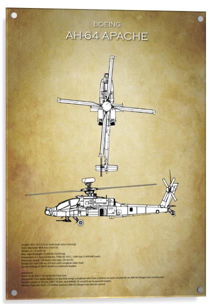 AH-64 Apache  Acrylic by J Biggadike