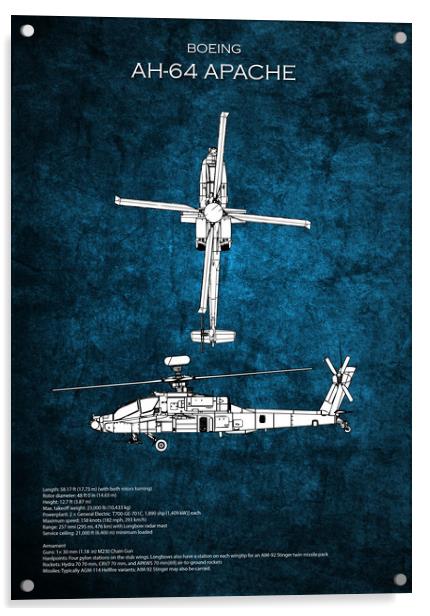 AH-64 Apache Acrylic by J Biggadike