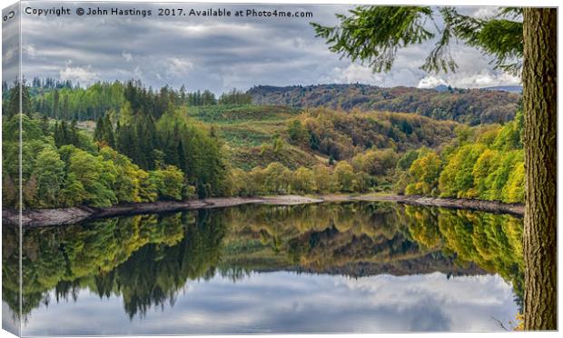 Autumnal Reflections Canvas Print by John Hastings