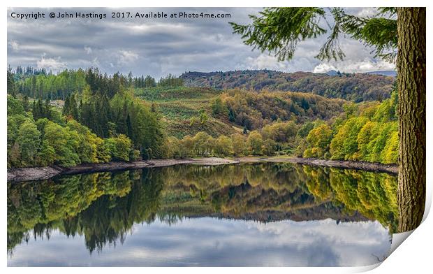 Autumnal Reflections Print by John Hastings