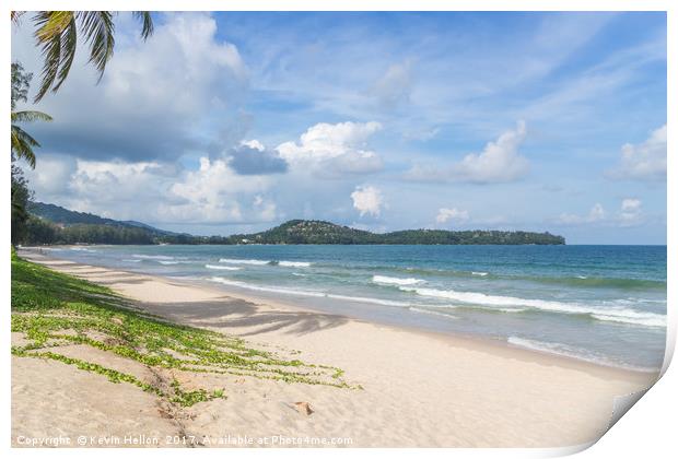 Bang Tao beach, Phuket, Thailand, on a beautiful, sunny day Print by Kevin Hellon