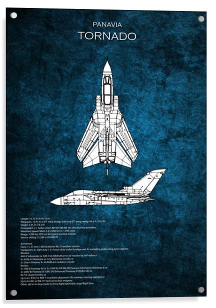 Panavia Tornado Blueprint Acrylic by J Biggadike