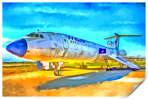 Jet Aircraft Pop Art Print by David Pyatt