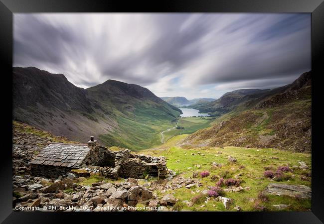 Warnscale Bothy Long Exposure Framed Print by Phil Buckle