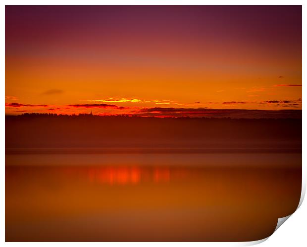 Swedish sunrise Print by Hamperium Photography