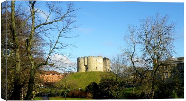 Clifford's Tower Canvas Print by Mike Lanning