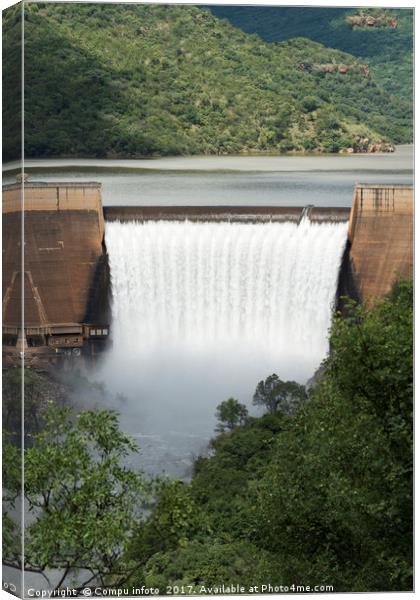 the swadini dam near the blyde river Canvas Print by Chris Willemsen