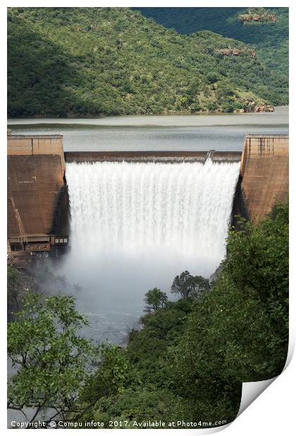the swadini dam near the blyde river Print by Chris Willemsen