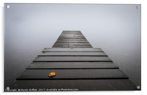 Autumn Mist on Coniston Acrylic by Martin Griffett