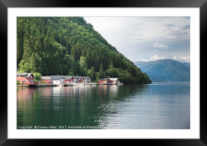  Sognefjord  seen from Vik Framed Mounted Print by Chris Willemsen