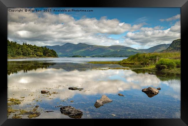 Derwentwater in the Lake District, Cumbria Framed Print by Alan Barr