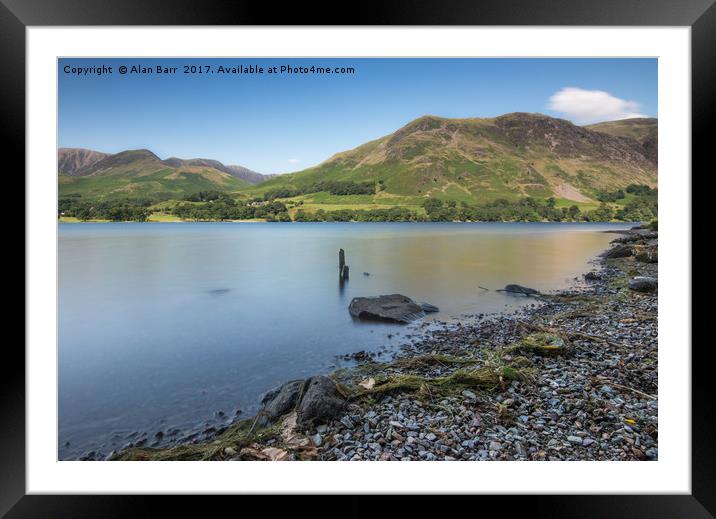 Buttermere Lake, Lake  District, Cumbria Framed Mounted Print by Alan Barr