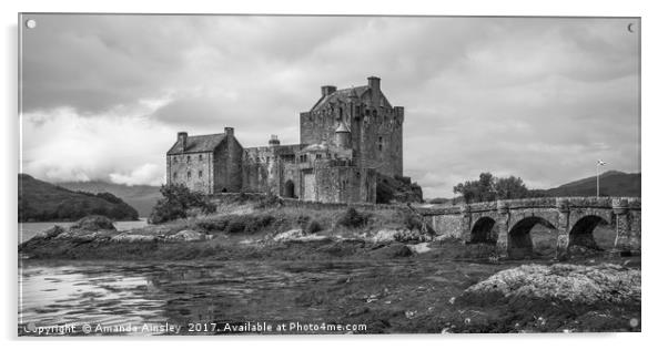 Eilean Donan Castle Acrylic by AMANDA AINSLEY