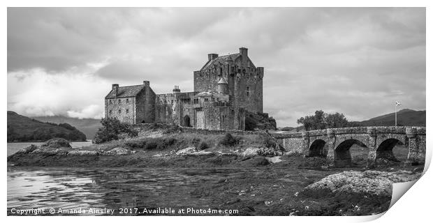 Eilean Donan Castle Print by AMANDA AINSLEY