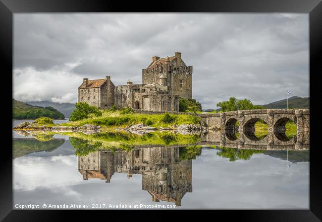 Reflections of Eilean Donan Castle Framed Print by AMANDA AINSLEY