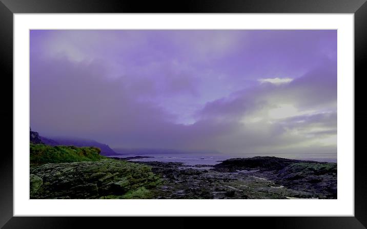Storm over Start Point Framed Mounted Print by Mike Lanning