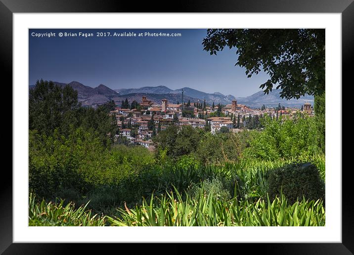 Alhambra Framed Mounted Print by Brian Fagan