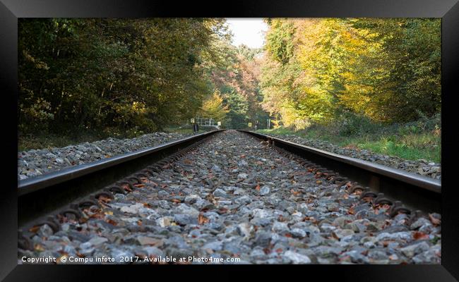 railroad track Framed Print by Chris Willemsen