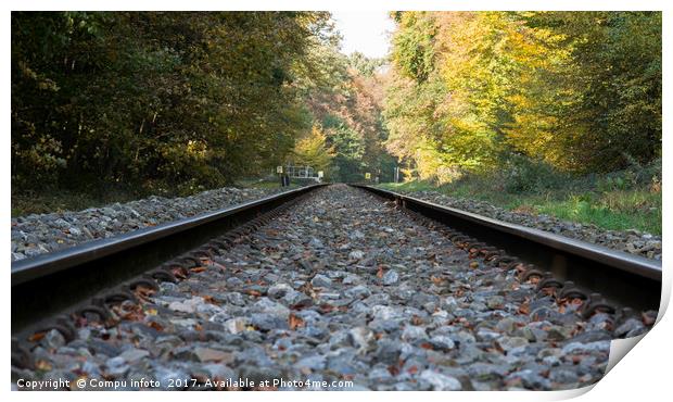 railroad track Print by Chris Willemsen