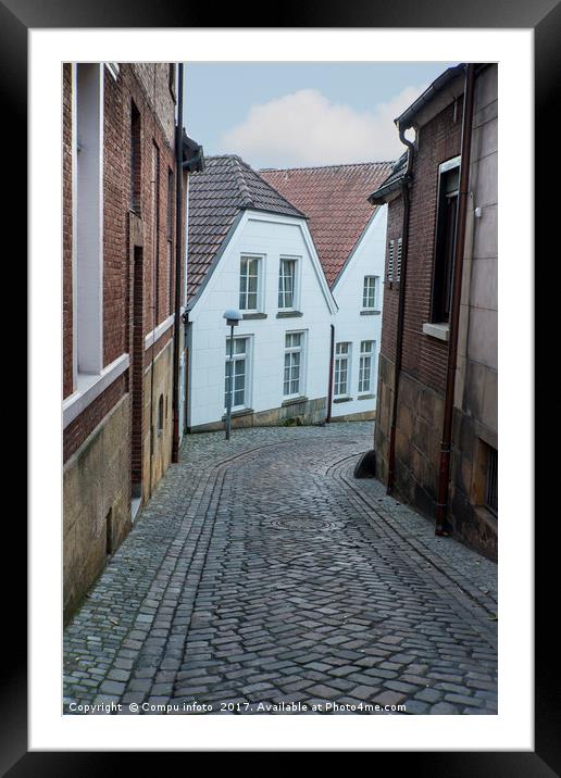 street in bad bentheim Framed Mounted Print by Chris Willemsen