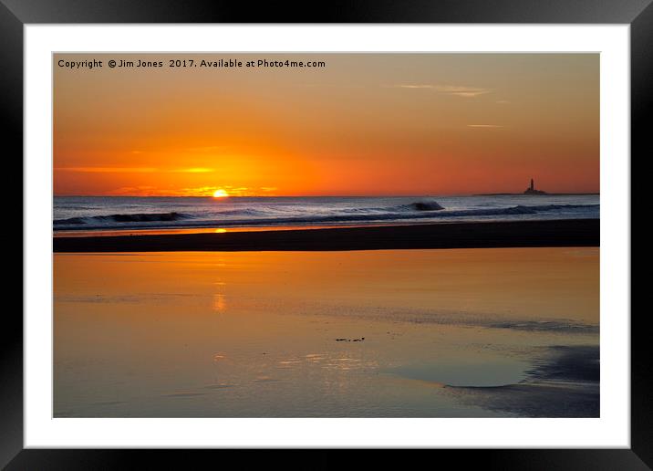 Silver and Gold daybreak Framed Mounted Print by Jim Jones