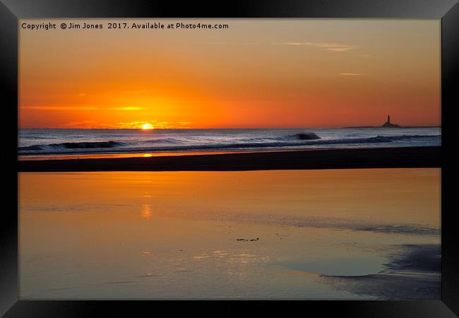 Silver and Gold daybreak Framed Print by Jim Jones