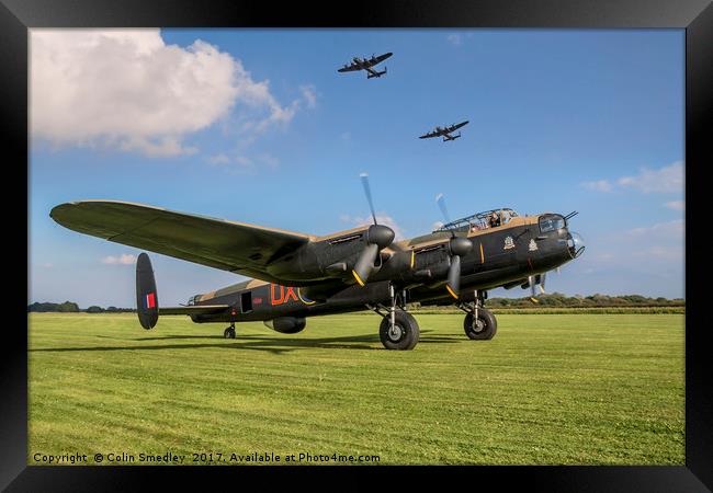 Three Lancasters #2 Framed Print by Colin Smedley