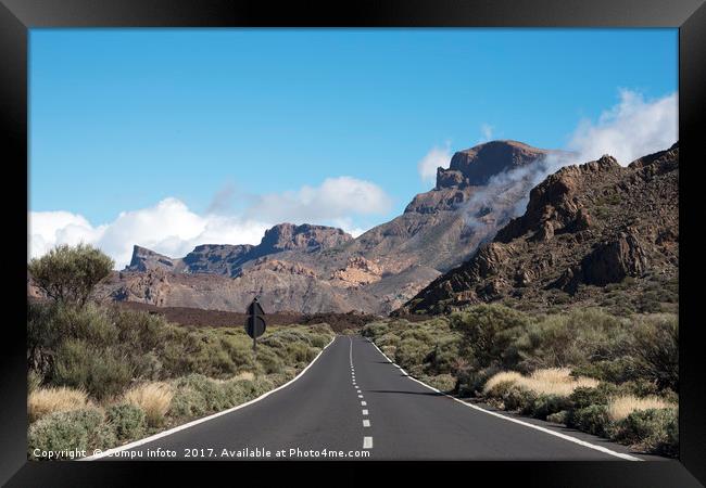 the road to the Vulcano Framed Print by Chris Willemsen