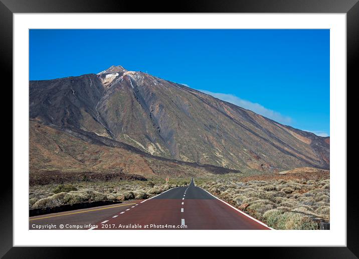 the road to the Vulcano Framed Mounted Print by Chris Willemsen
