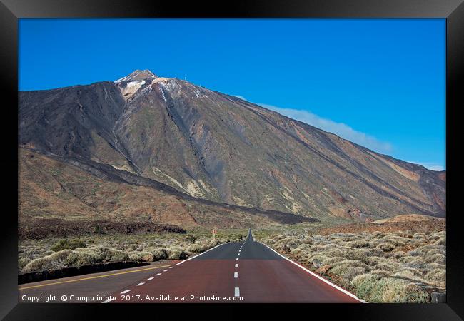 the road to the Vulcano Framed Print by Chris Willemsen