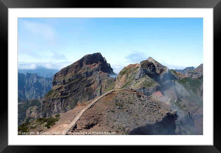 pico arieiro on madeira island Framed Mounted Print by Chris Willemsen