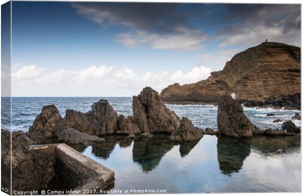 Natural pools in Porto Moniz, Madeira Canvas Print by Chris Willemsen