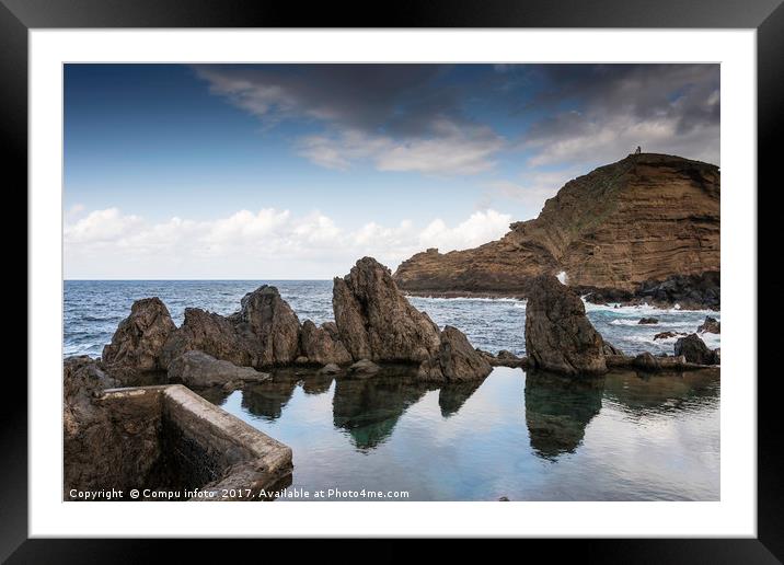 Natural pools in Porto Moniz, Madeira Framed Mounted Print by Chris Willemsen