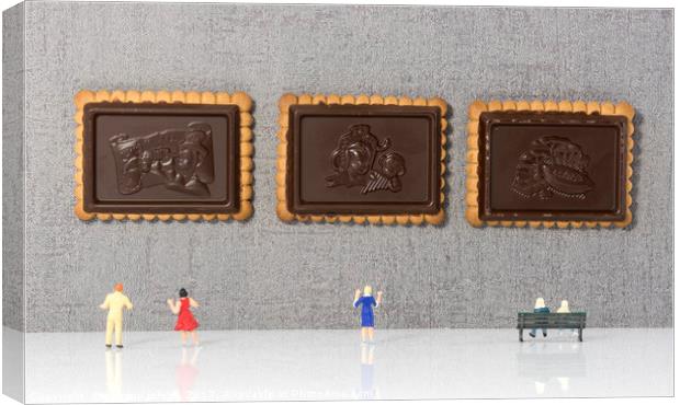 museum of chocolate cookies Canvas Print by Chris Willemsen