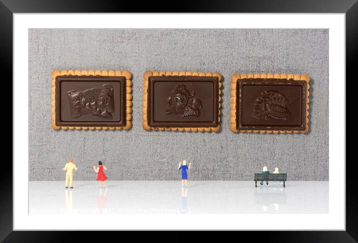 museum of chocolate cookies Framed Mounted Print by Chris Willemsen