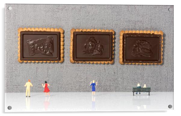 museum of chocolate cookies Acrylic by Chris Willemsen