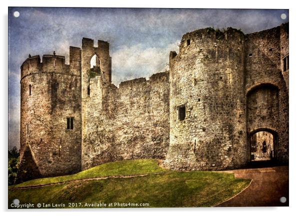 The Castle Gatehouse Acrylic by Ian Lewis