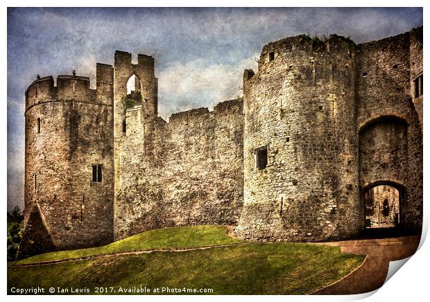 The Castle Gatehouse Print by Ian Lewis