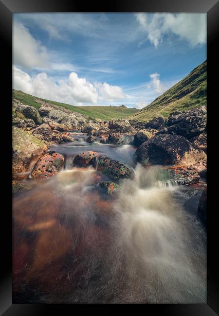 Rushing Waters Framed Print by Images of Devon