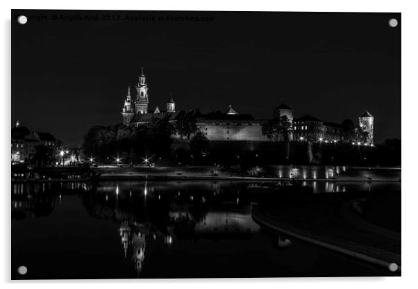 Wawel Castle. Acrylic by Angela Aird
