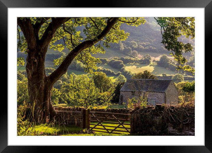 Llanthony Valley Framed Mounted Print by Mal Spain