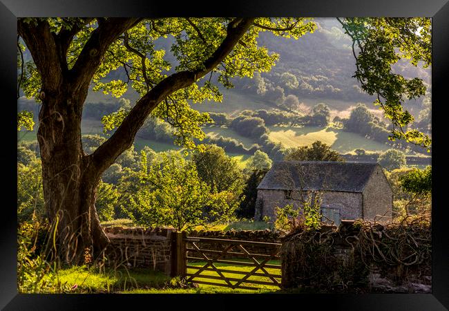 Llanthony Valley Framed Print by Mal Spain