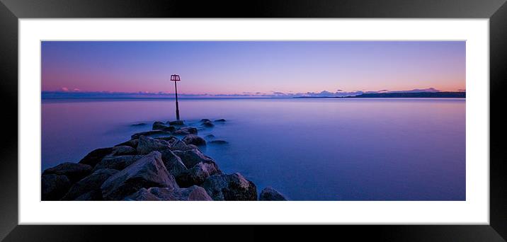 Sunset Sea Framed Mounted Print by Mark Robson