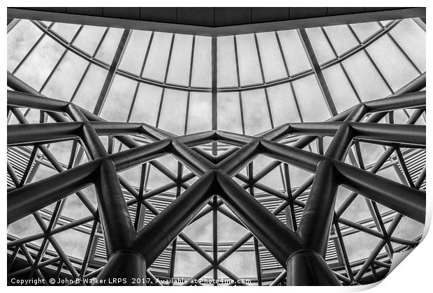 Behind the Structure Print by John B Walker LRPS