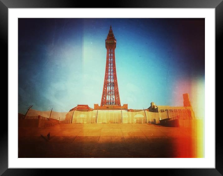 Blackpool Tower  Framed Mounted Print by Victor Burnside