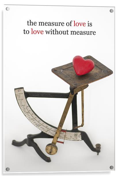 Love Measurement Acrylic by Abdul Kadir Audah
