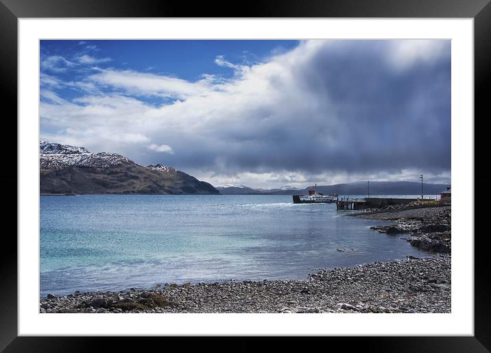 Ferry Boat Leaving for Tobermory Framed Mounted Print by Jacqi Elmslie