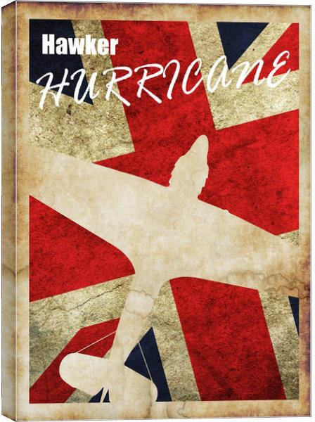 Hurricane Vintage Poster Canvas Print by J Biggadike