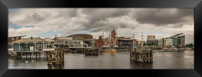 Panoramic Cardiff Bay 2 Framed Print by Steve Purnell