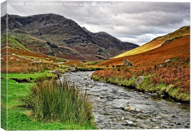 Honister Pass Lake District Canvas Print by Martyn Arnold